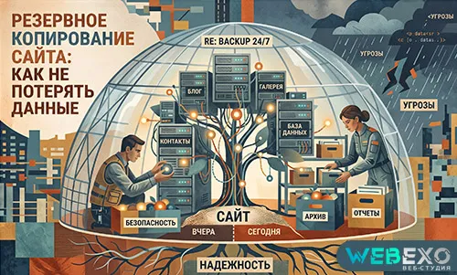Резервное копирование сайта: как не потерять данные