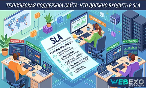Техническая поддержка сайта: что должно входить в SLA